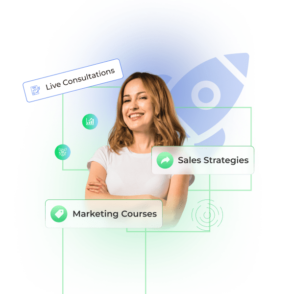 Business strategy meeting and digital marketing analytics